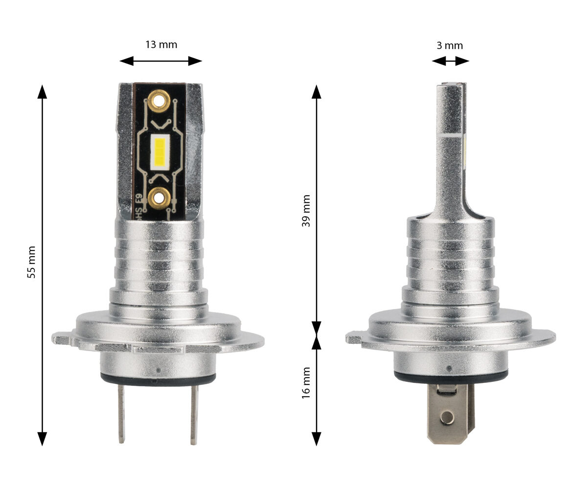 Bombilla Luz de Cruce LED Headlamp H7/H18 H-mini AMiO, 2 unid. - Imagen 3