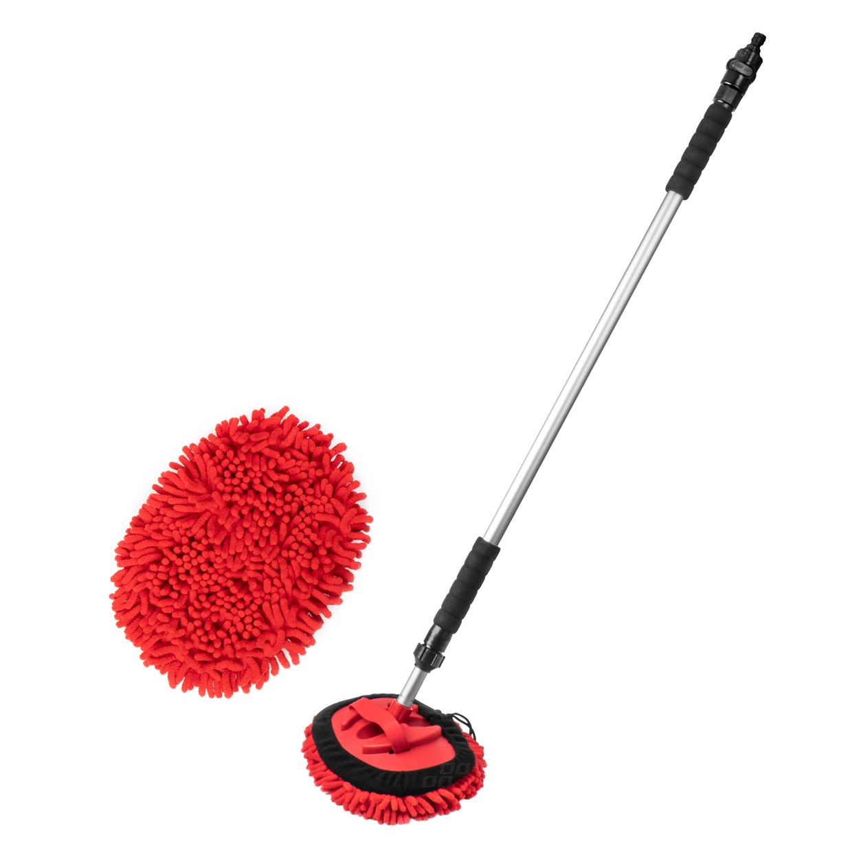 Cepillo telescópico microfibra para lavado de coches 98-168 cm