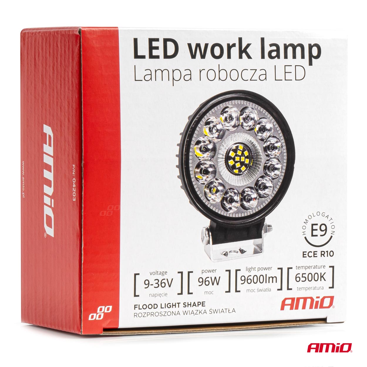 Lámpara de trabajo LED redonda 9600lm 04203 - Imagen 3