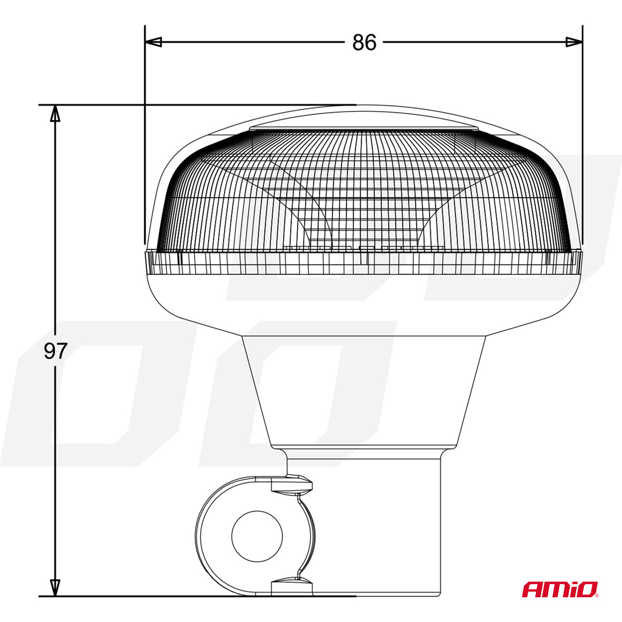 Lámpara estroboscópica mini 18 LED 02922 - Imagen 6