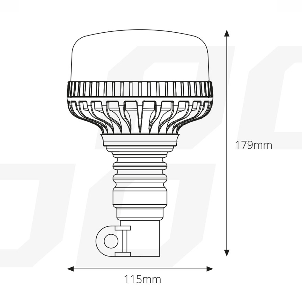 Lámpara estroboscópica 36 LED flex 02293 - Imagen 5