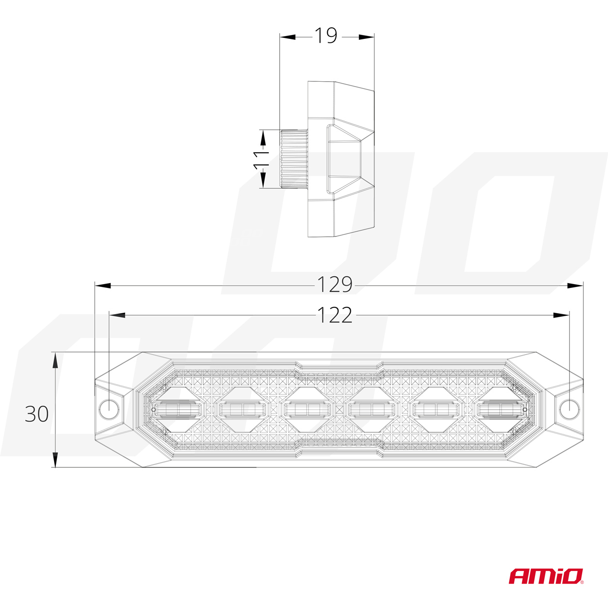 Lámpara estroboscópica slim 6x3W LED 03930 - Imagen 3