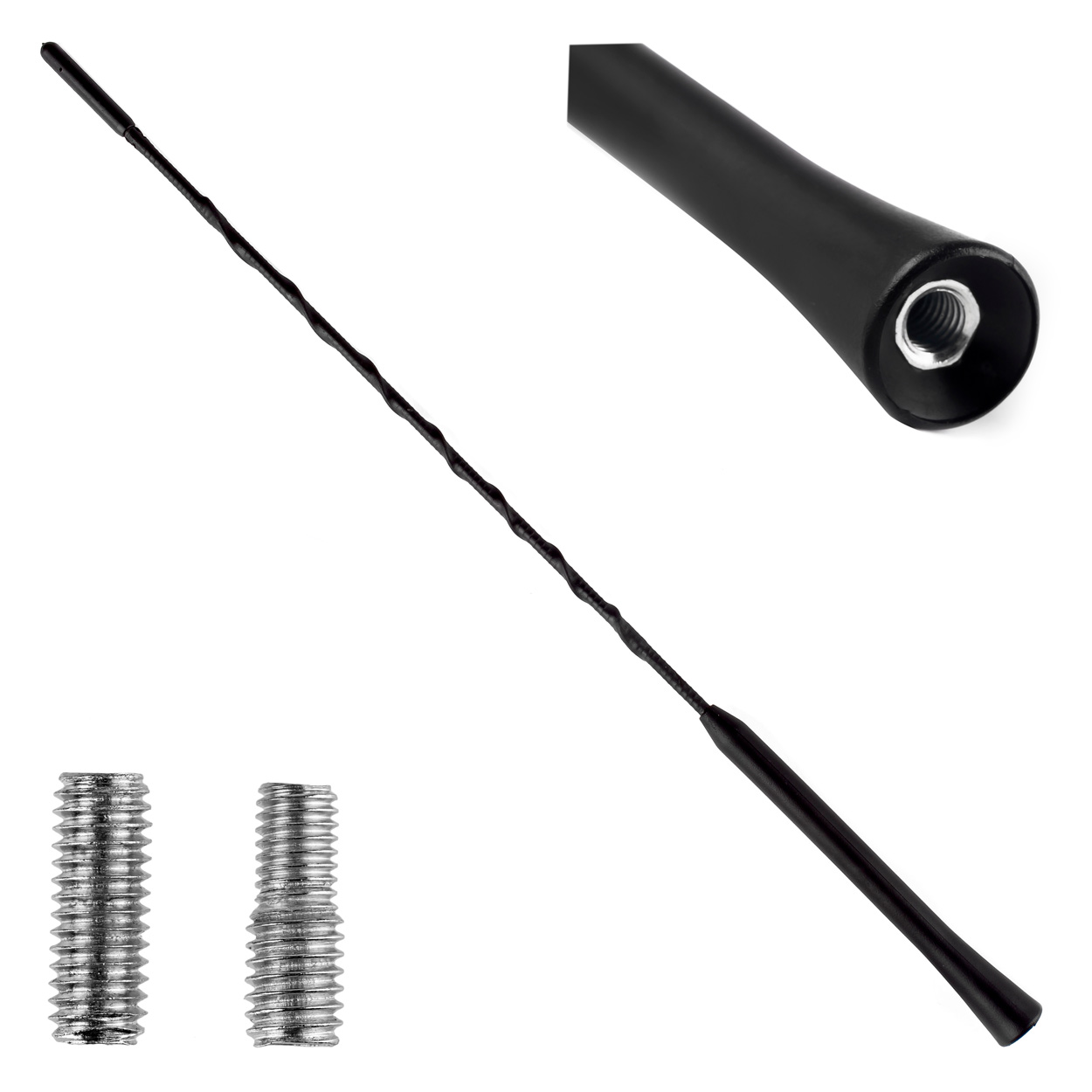 Antena para Coche 41cm, adaptadores 5 y 6mm 01129