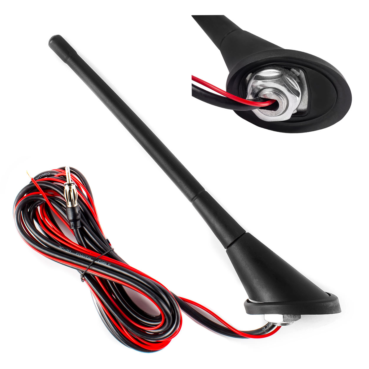 Antena para Coche 18cm, con amplificador 01127