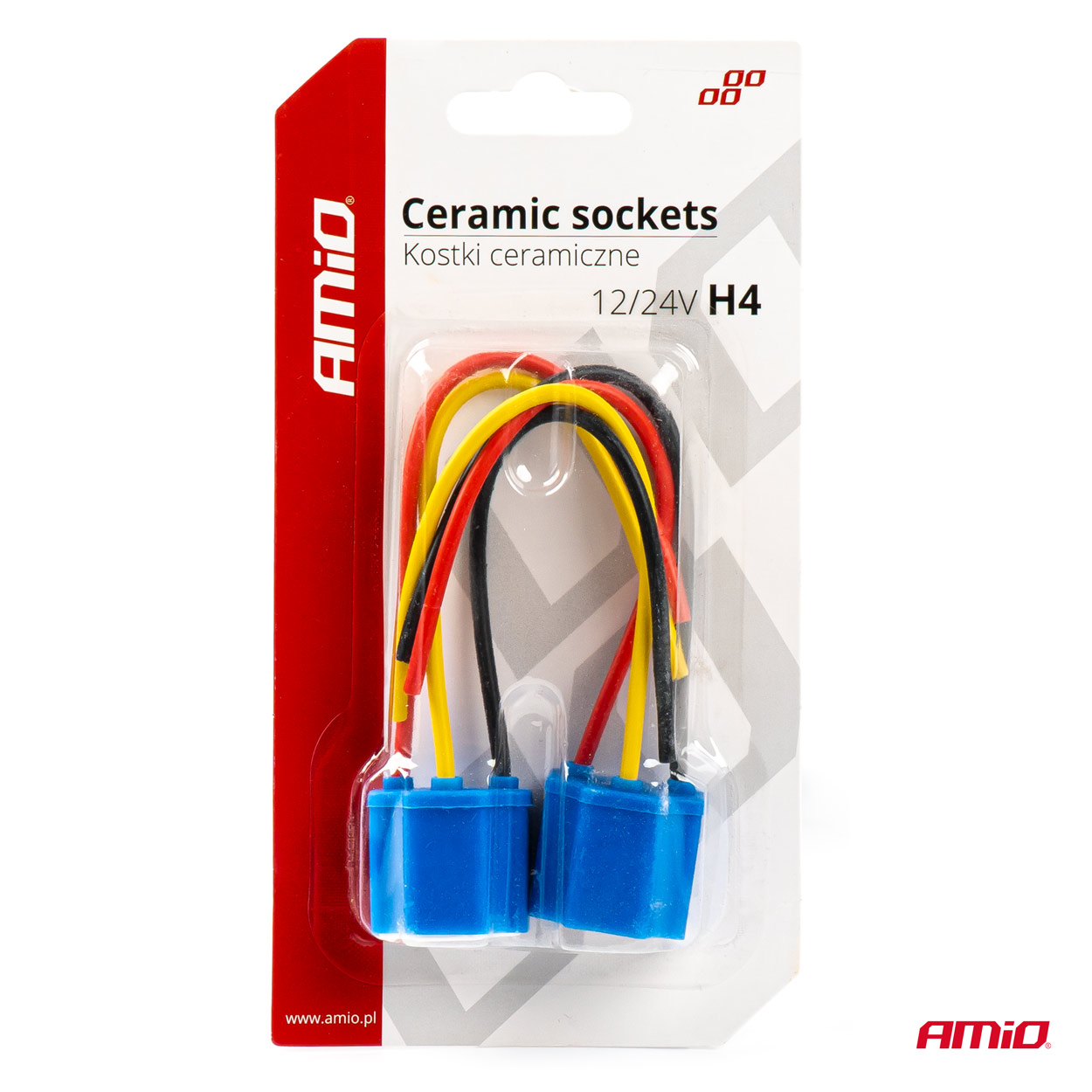 Enchufe Cerámico Recto 2 und. H4 cable 15 cm - Imagen 2