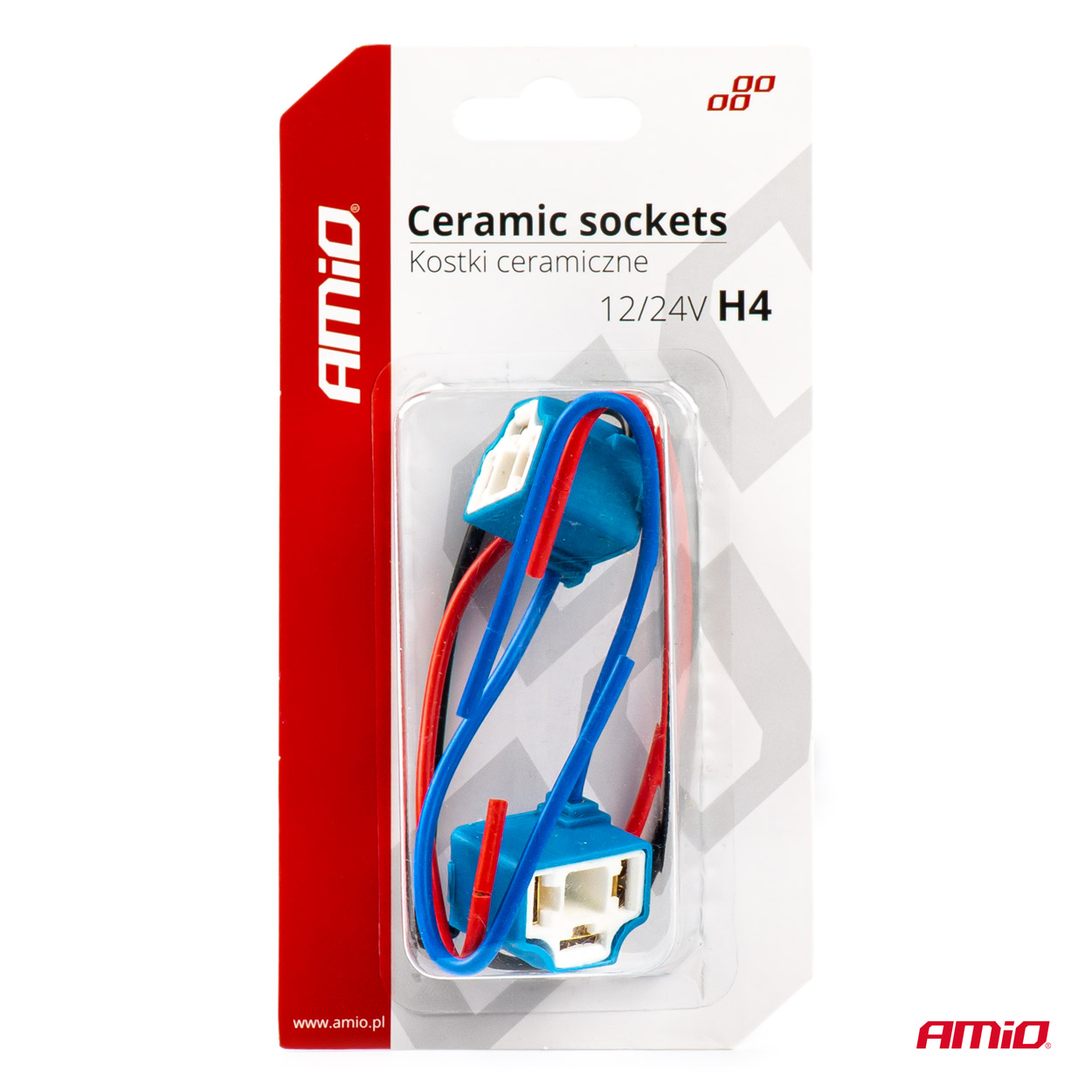 Enchufe Cerámico Ángular 2 und. H4 cable 15 cm - Imagen 2