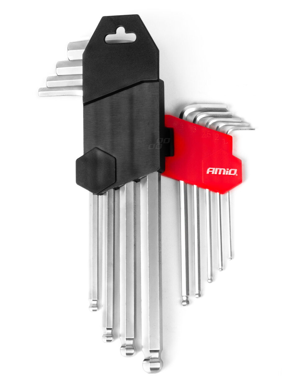 Llaves allen (imbus) CRV 9pcs, bola largas - Imagen 2