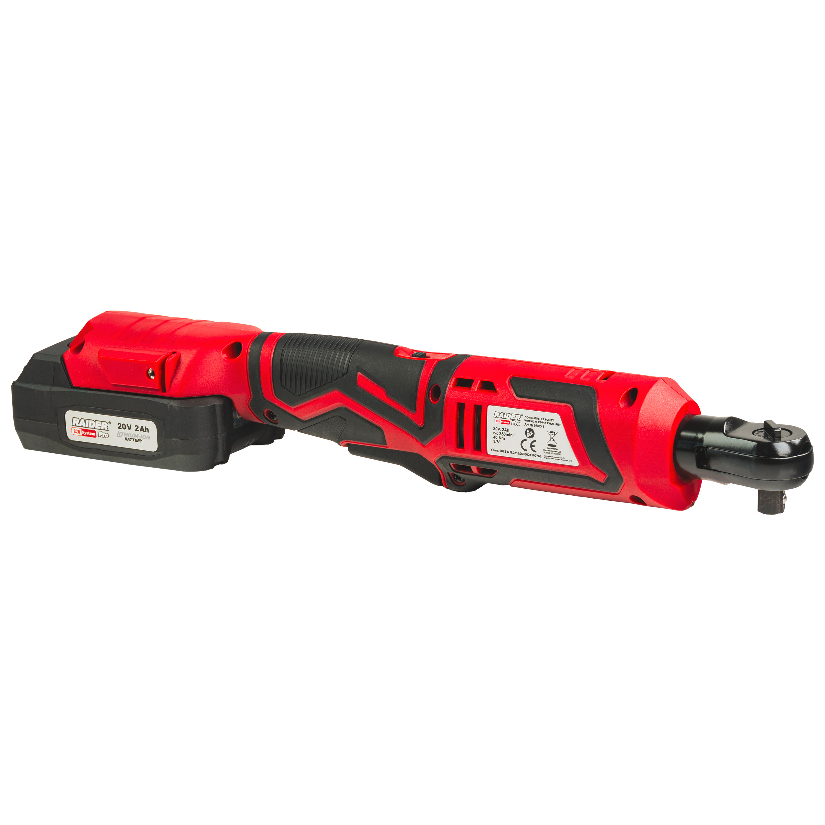 Carraca eléctrica R20 3/8", 12V 2Ah 40Nm para mecánica y mantenimiento - Imagen 2