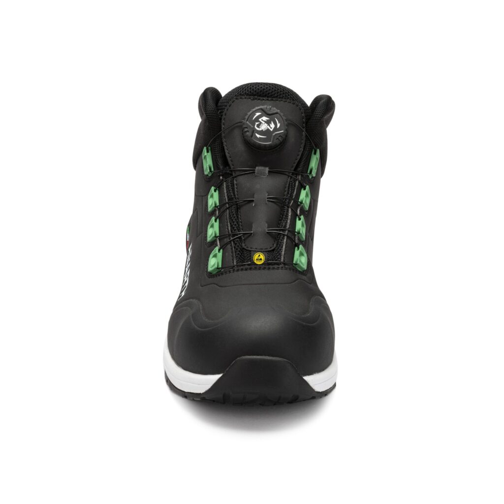 BOTA SEGURIDAD EN345 - ABARTH SCORPION ALTO BLACK - Calidad Profesional RZ Tools - Imagen 2
