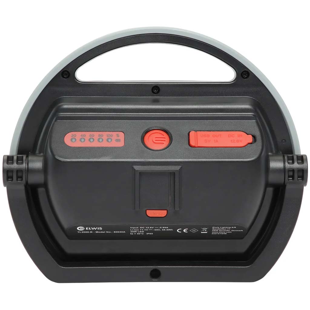 Foco Profesional a Batería 2000 Lúmenes - 20W · 239 x 203 x 72mm - Imagen 4