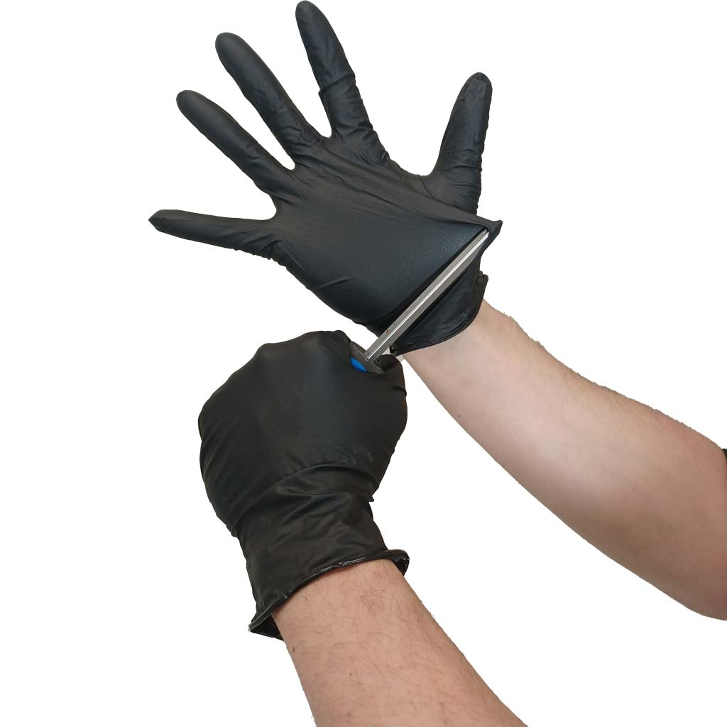 Guantes Nitrilo Texturizado 200 unidades de alta sensibilidad para mecánicos - Imagen 3
