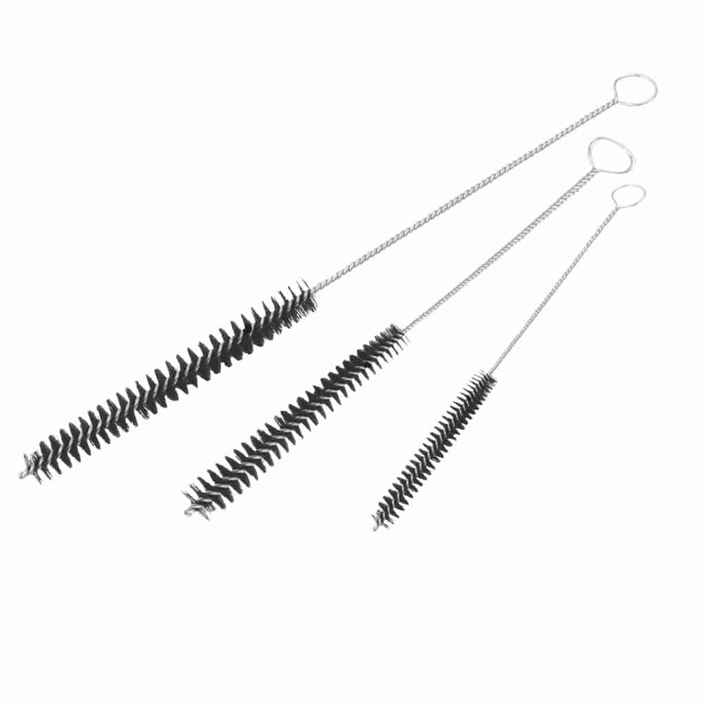 Set cepillos limpieza para inyectores y bujías para mecánica y mantenimiento