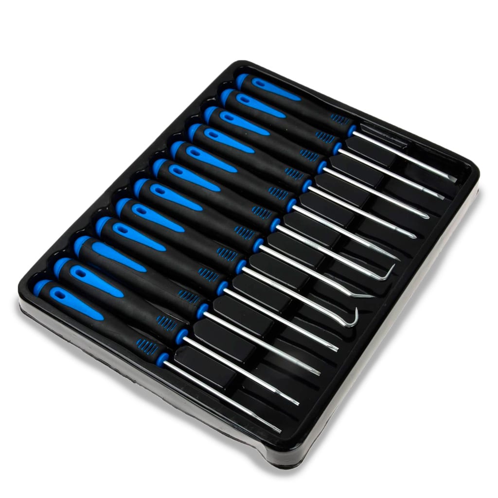 Set de extracción de juntas y destornilladores de precisión, 165 mm - acero