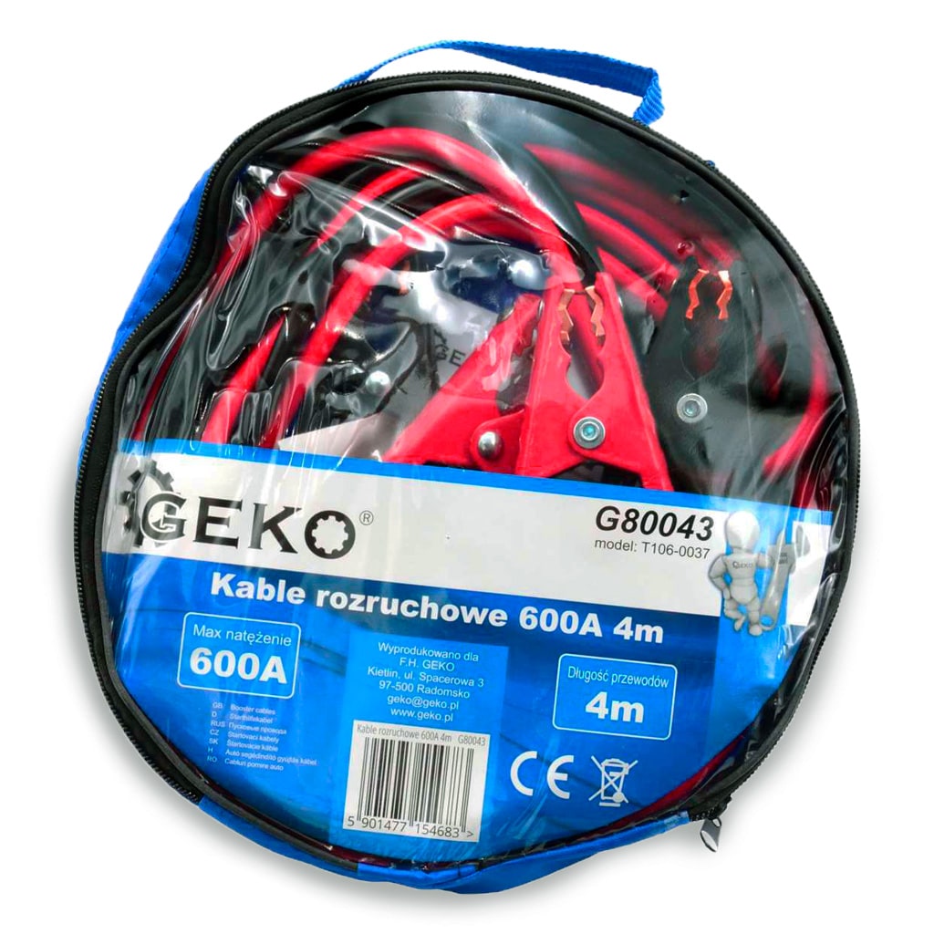 Cables batería 600A - 4m para uso profesional y doméstico