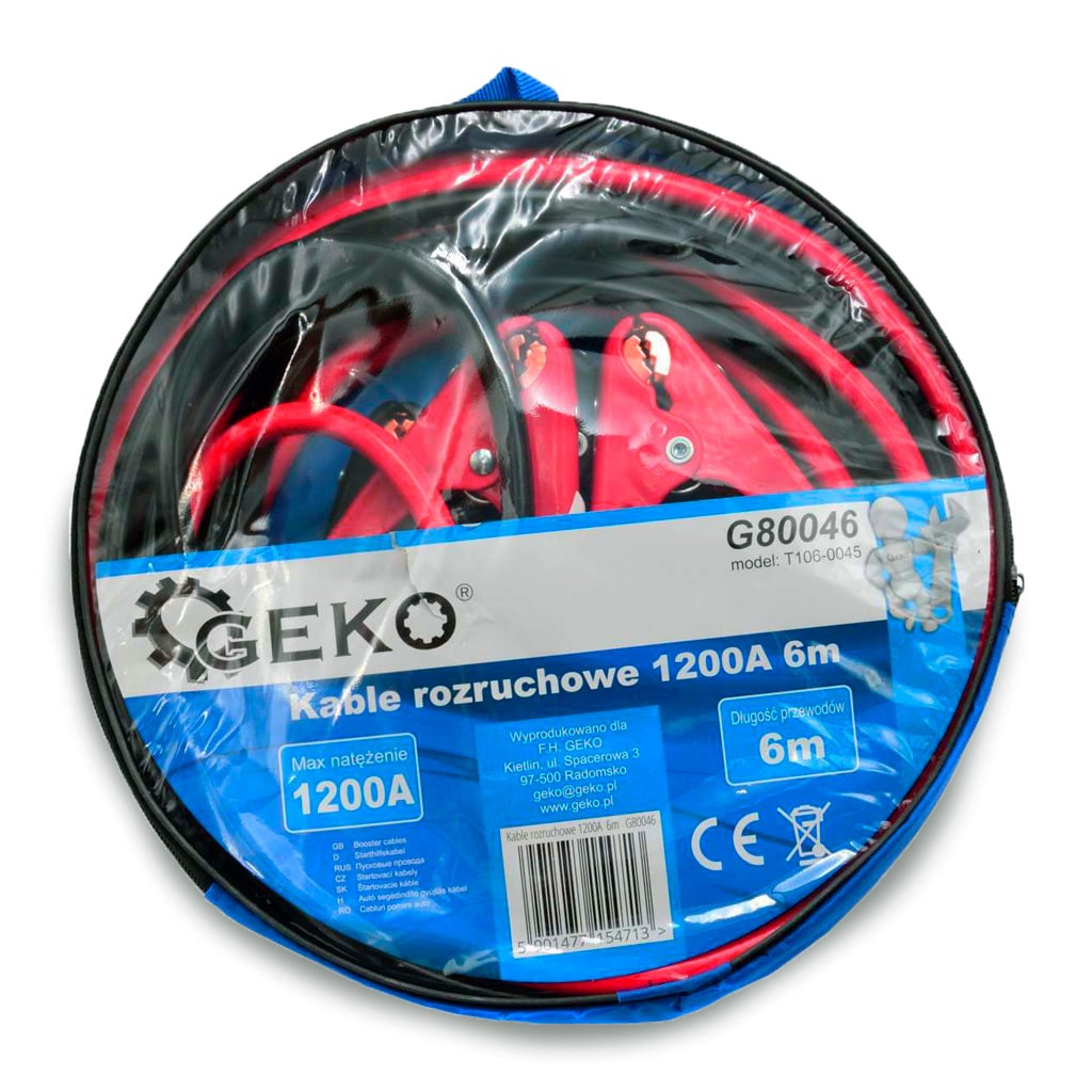 Cables batería 1200A - 6m para uso profesional y doméstico