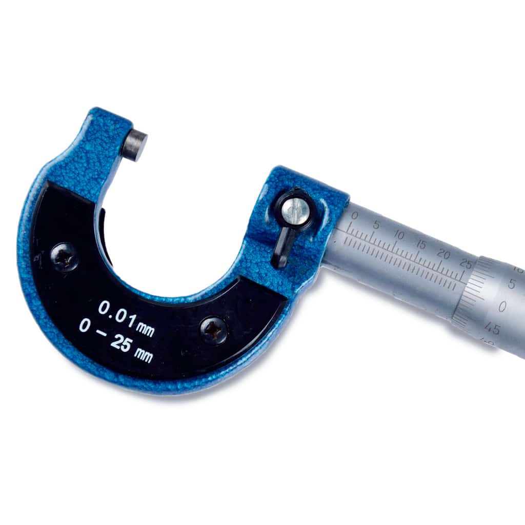 Micrómetro mecánico 0-25mm, 0,01mm para taller y mantenimiento - Imagen 2