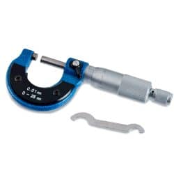 Micrómetro mecánico 0-25mm, 0,01mm para taller y mantenimiento