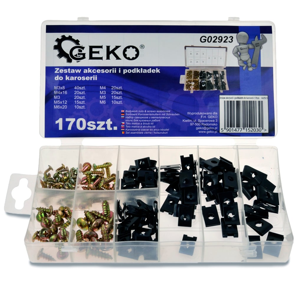 Surtido de tuercas inoxidables, M3-M10, 300uds - 300 piezas · 14x8mm