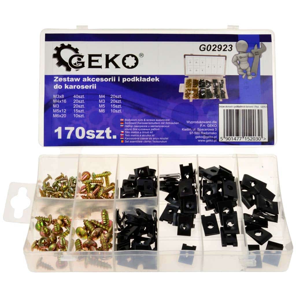 Surtido de tuercas inoxidables, M3-M10, 170uds - 170 piezas · 14x8mm