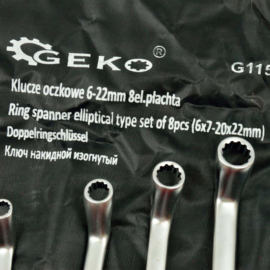 Juego 8 llaves acodadas 6x7-20x22mm - acero - Imagen 5