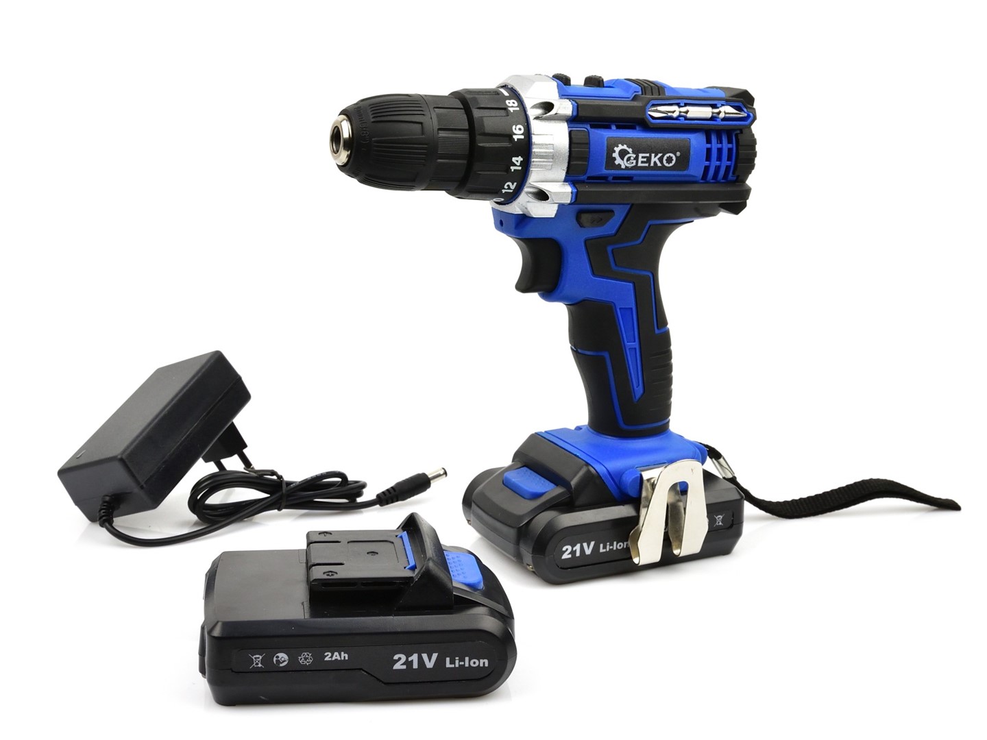 Taladro 21V 2xbattery 2ah para uso profesional y doméstico