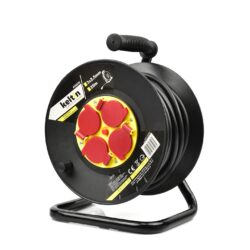 Tambor eléctrico 25mtr. 3 x2,5mm / plástico - 230V · acero