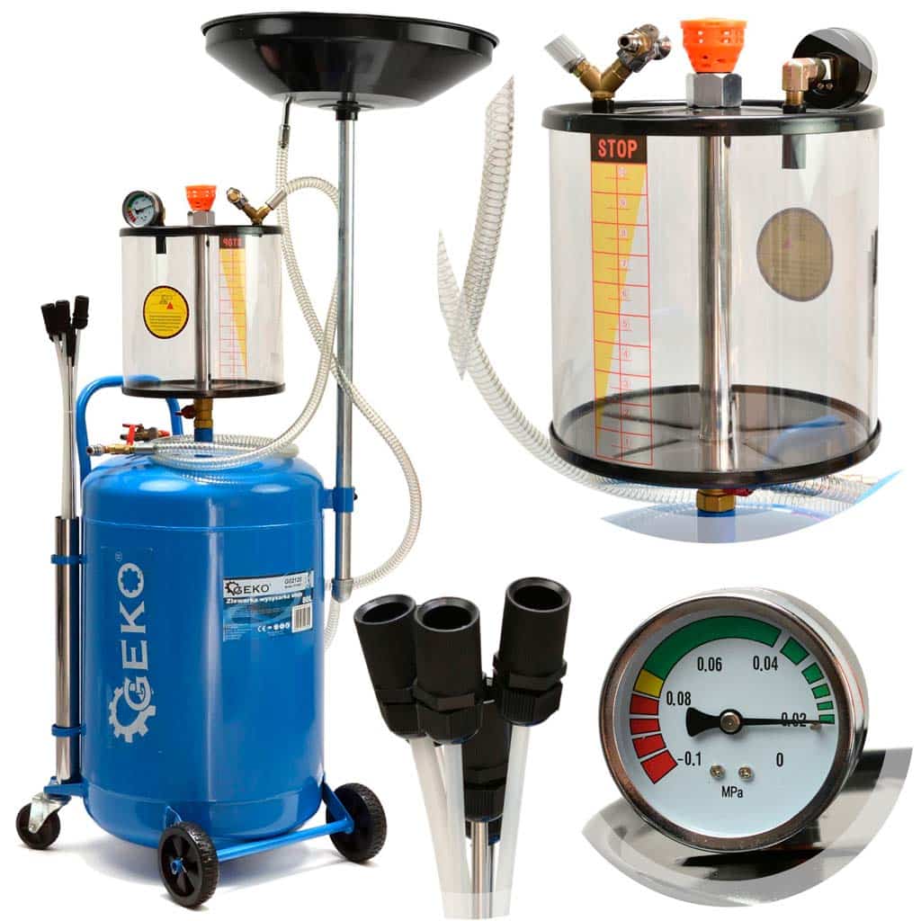 Extractor aceite neumático 80ltr con sondas para uso profesional y doméstico