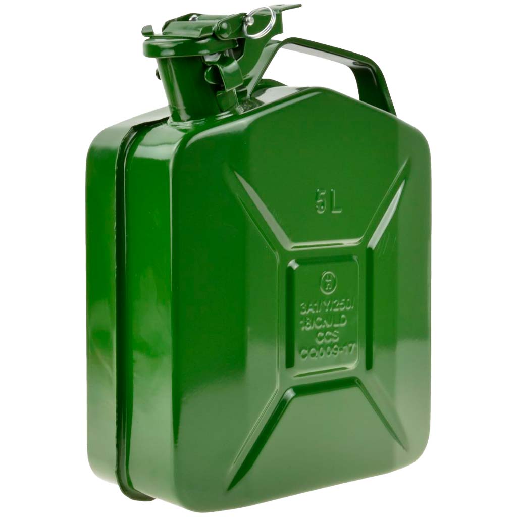 Garrafa metálica gasolina 5ltr - acero - Imagen 2