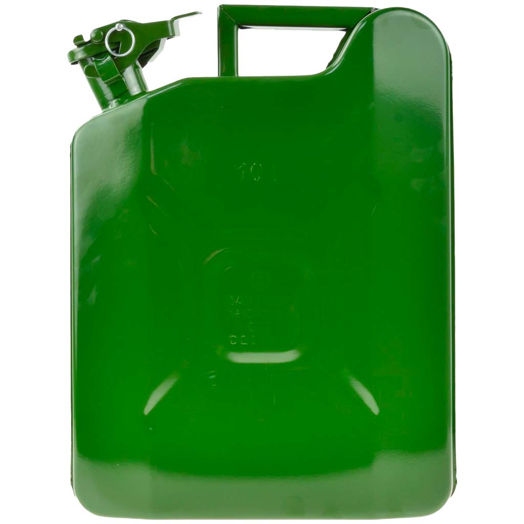 Garrafa metálica gasolina 10ltr - acero