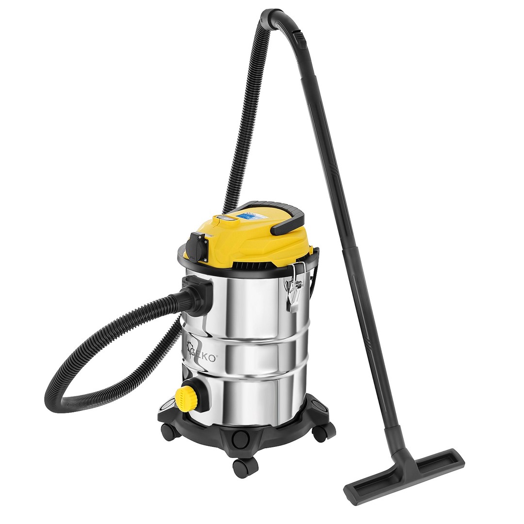 Aspirador sólidos / líquidos, 25ltr, 1800W, filtro HEPA para instalación eléctrica y automoción