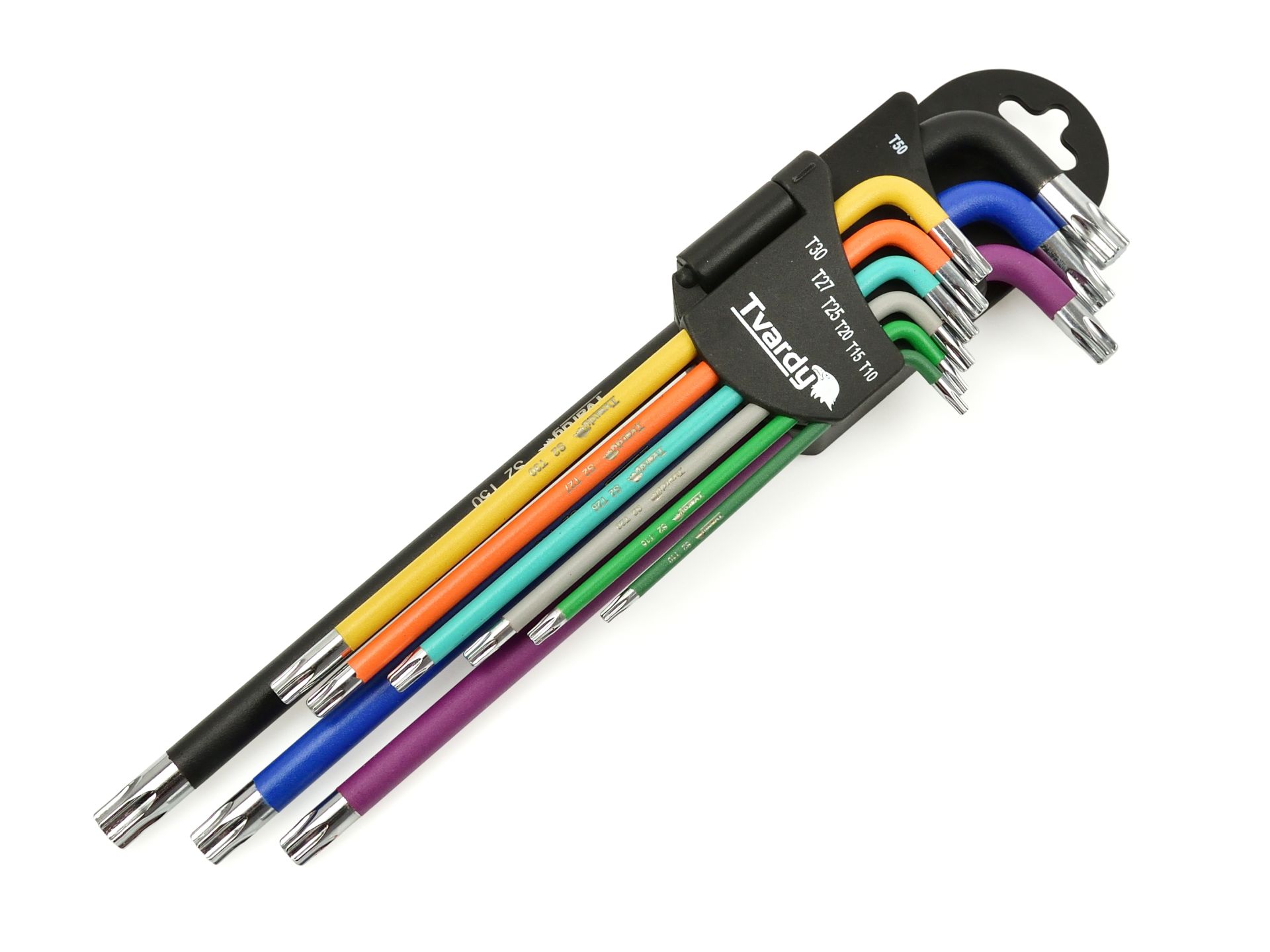 Juego 9 llaves Torx extra largas colores - acero · 9 piezas