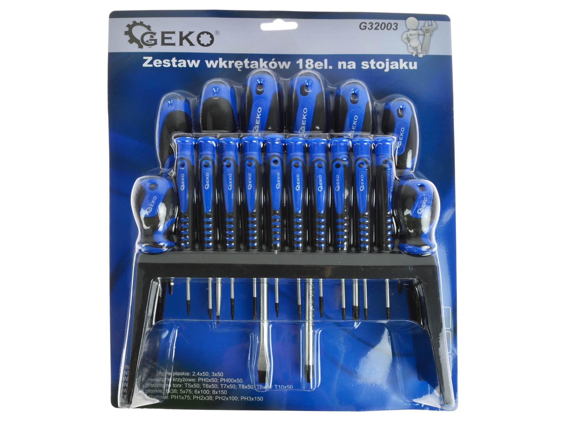 Set destornilladores PH-Tx-PL-precisión 18pcs - acero · 18 piezas - Imagen 3