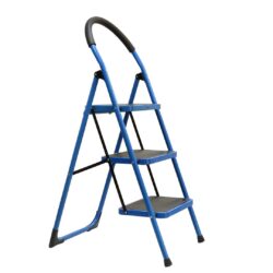 Escalera metálica 3 peldaños 150kg 72cm para uso profesional y doméstico