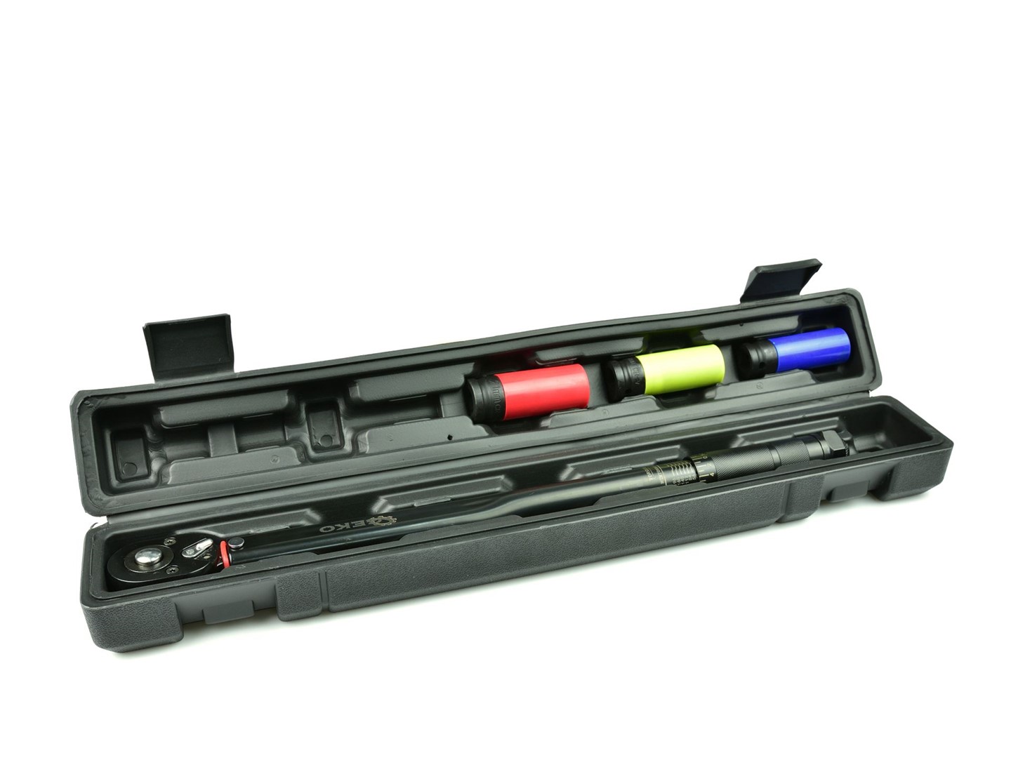 Llave dinamómetrica + juego vasos impacto llantas 1/2 - acero - Imagen 2