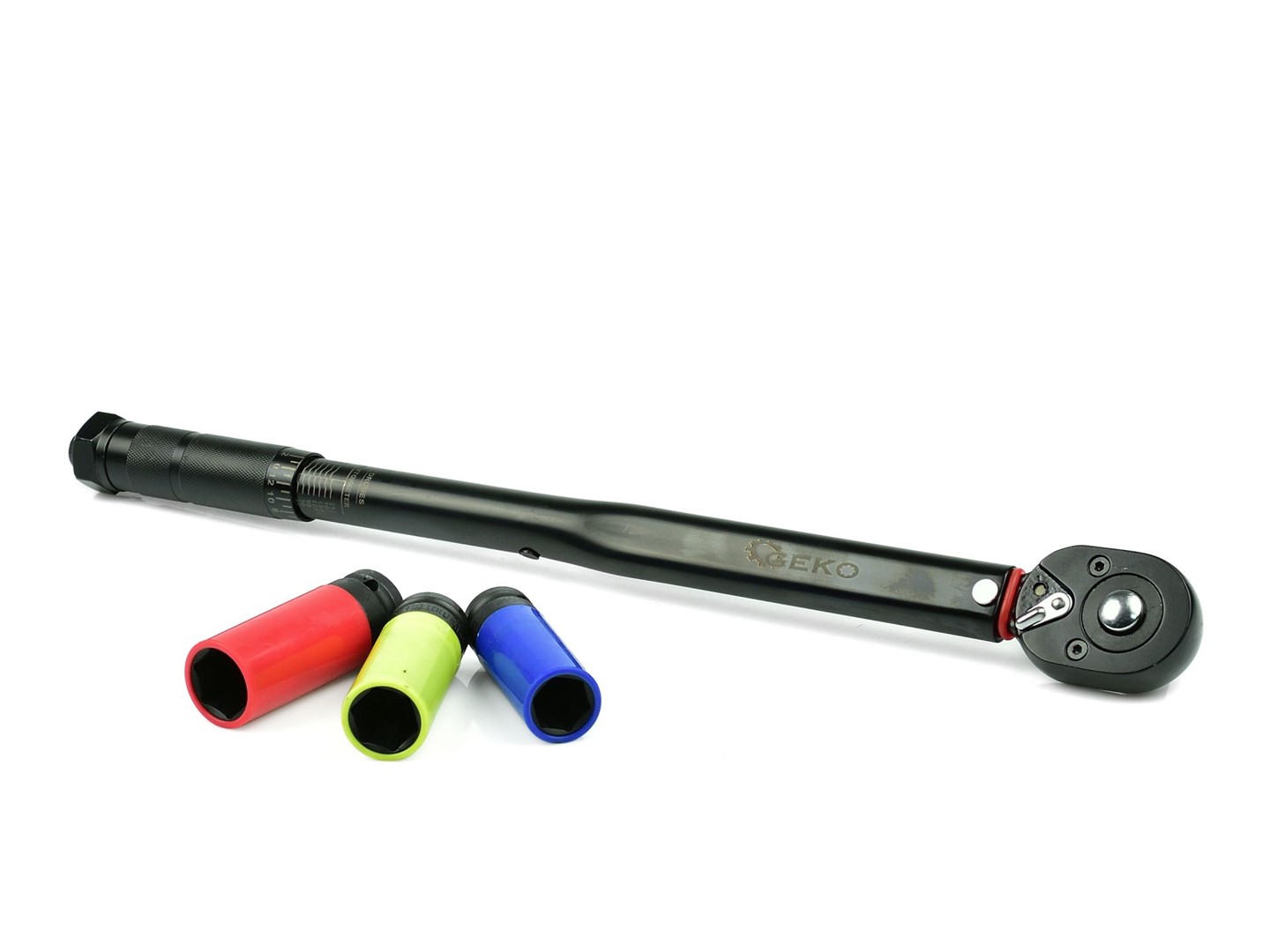Llave dinamómetrica + juego vasos impacto llantas 1/2 - acero - Imagen 3