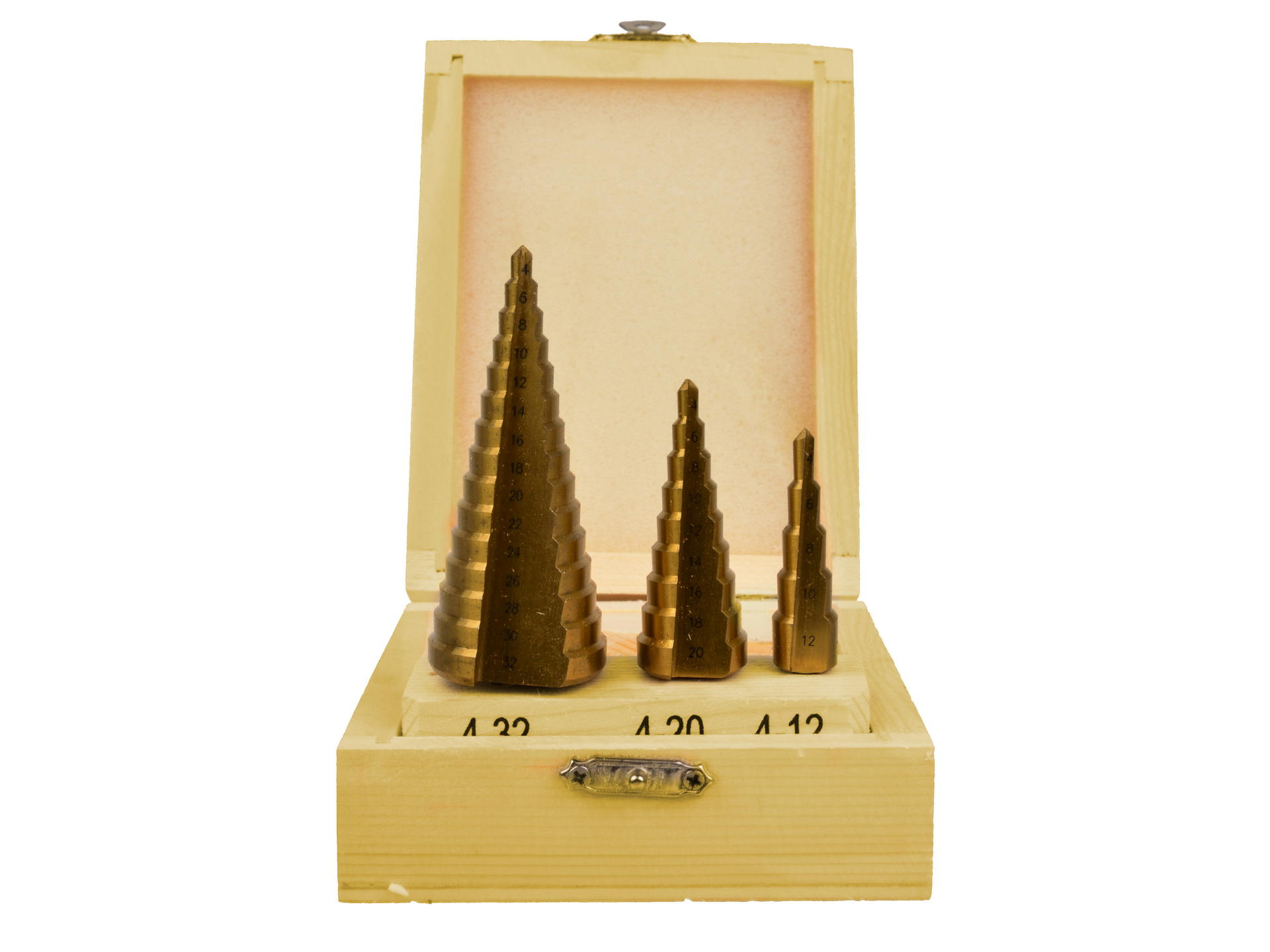 Juego de brocas cónicas titanio 4-32mm - 4 a · acero