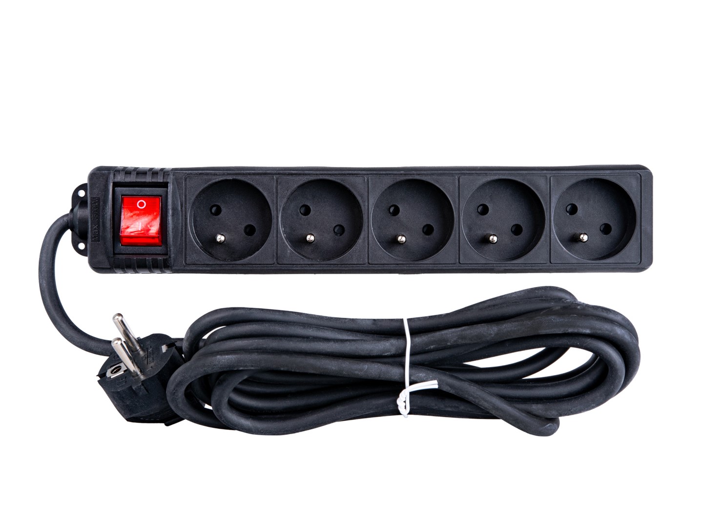Regleta 5 enchufes, 3mtrs para instalación eléctrica y automoción