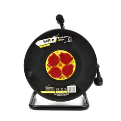 Tambor eléctrico 50mtr. 3X 2,5mm / plástico - 230V · acero