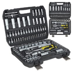 Estuche 108pcs 1/4" - 1/2" - acero · 108 piezas