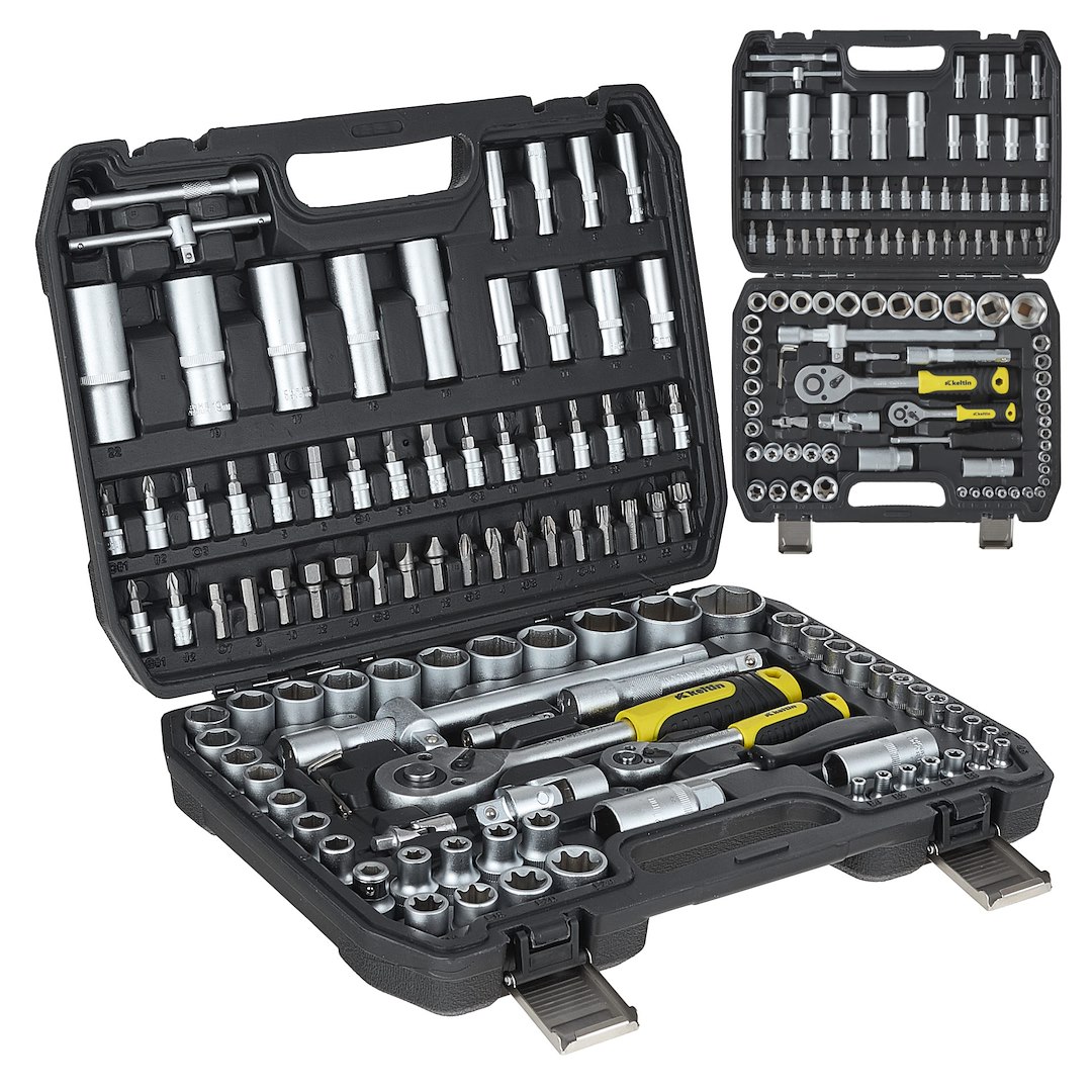 Estuche 108pcs 1/4" - 1/2" - acero · 108 piezas