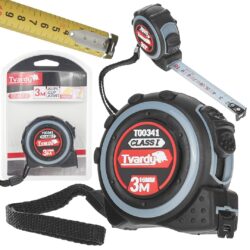 Cinta métrica de nailon de doble cara 3m/25mm CLASE I - acero