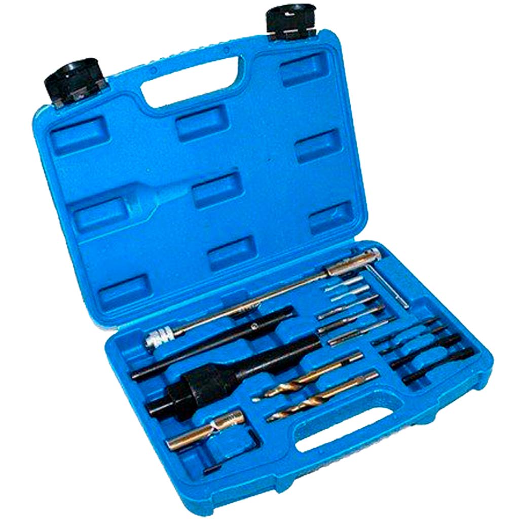 Juego extractor bujías rotas 8-10mm - 2 piezas · acero