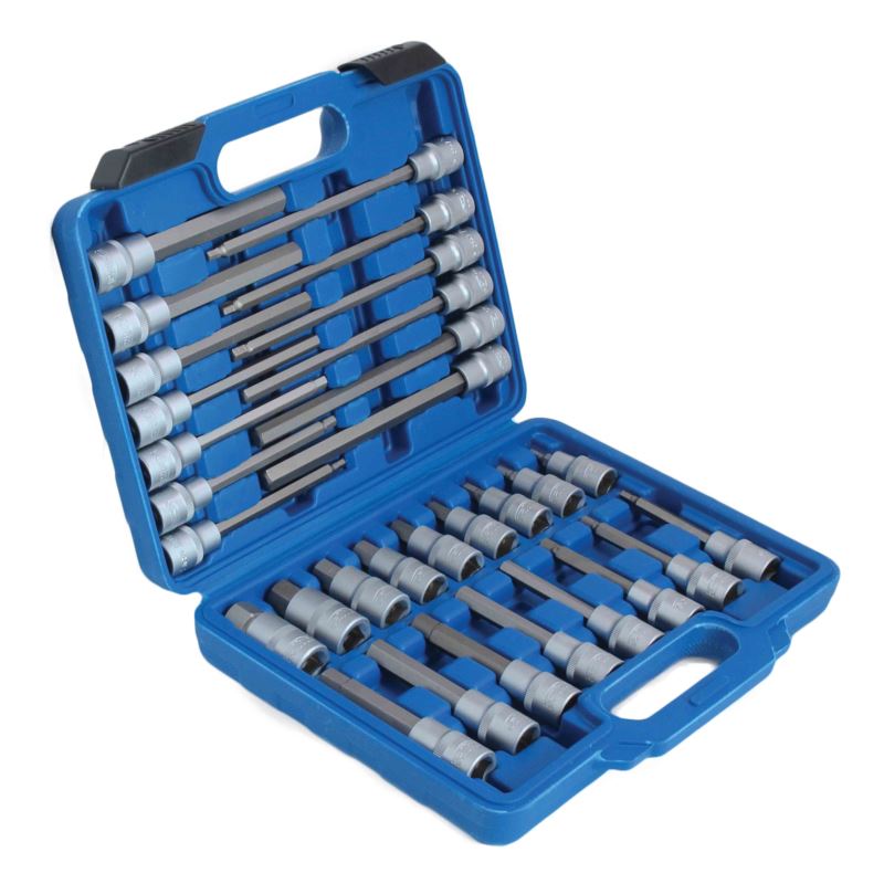 Estuche vasos + punta Hx 1/2, 30pcs - 30 piezas · acero Cr-V - Imagen 2