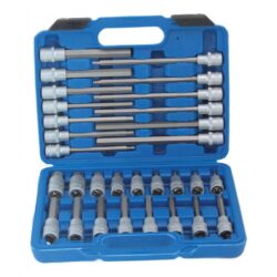 Estuche vasos + punta Hx 1/2, 30pcs - 30 piezas · acero Cr-V