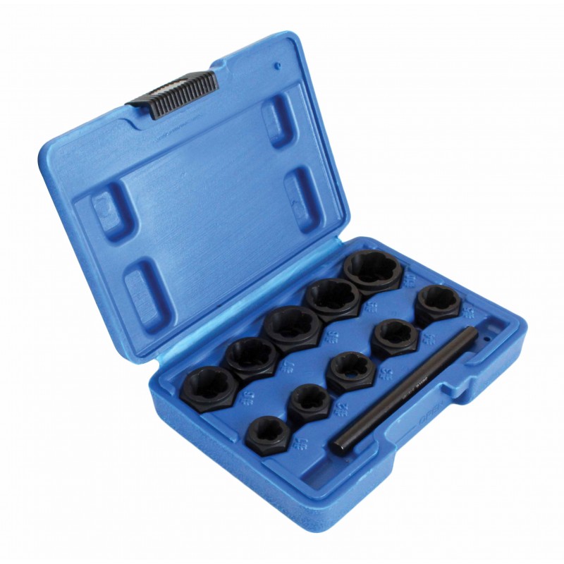 Kit extracción tuercas redondeadas para taller y mantenimiento - Imagen 2