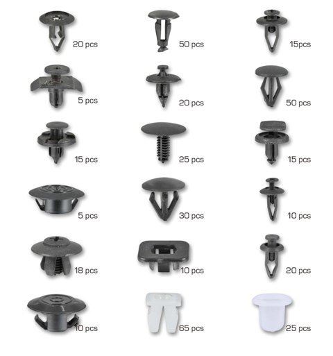 Surtido clips tapicería NISSAN – 408 UDS. - Imagen 2