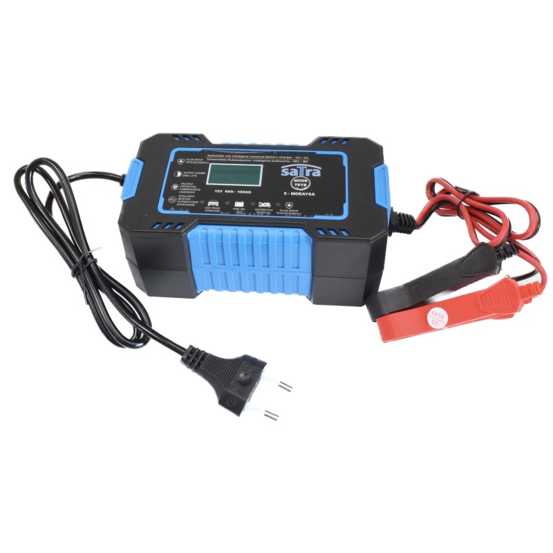Cargador batería inteligente 12V/6A para uso profesional y doméstico