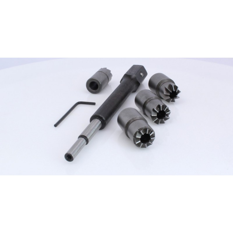 Kit escariador asiento de inyectores diesel 7 pzas para taller - Imagen 3