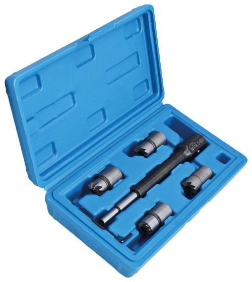 Kit escariador asiento de inyectores diesel 7 pzas para taller
