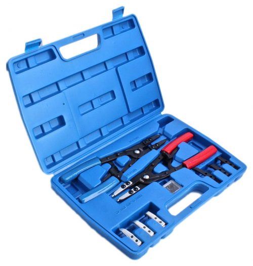 Juego alicates circlip 266mm para taller y mantenimiento